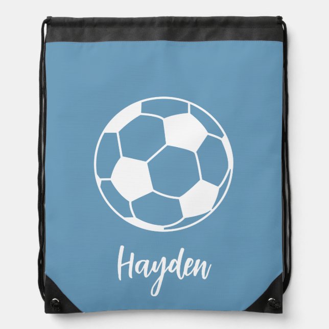 Custom Soccer Drawstring Bag Soccer Name Team (Front)
