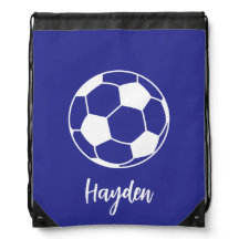 Custom Soccer Drawstring Bag Soccer Name Team