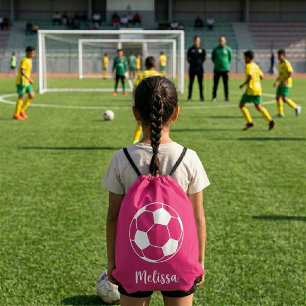 Custom Soccer Drawstring Bag Soccer Name Team
