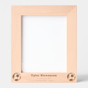 Custom Soccer Football Player Monogrammed Engraved Frames