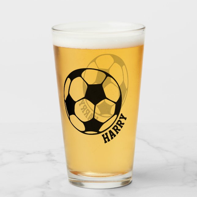 Custom Soccer Glass (Back Filled)