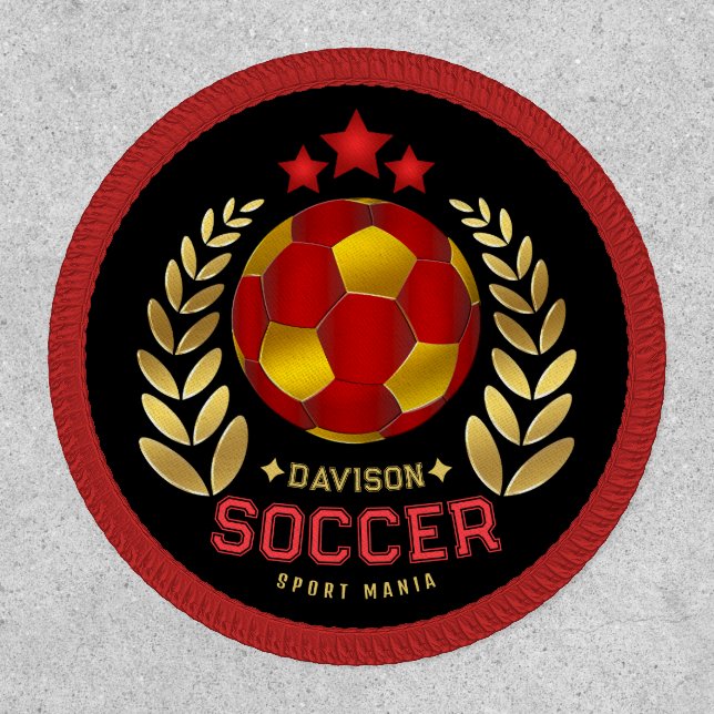 Custom Soccer Logo | Birthday Gifts Patch (Front)