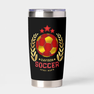 Custom Soccer Logo Design Insulated Tumbler