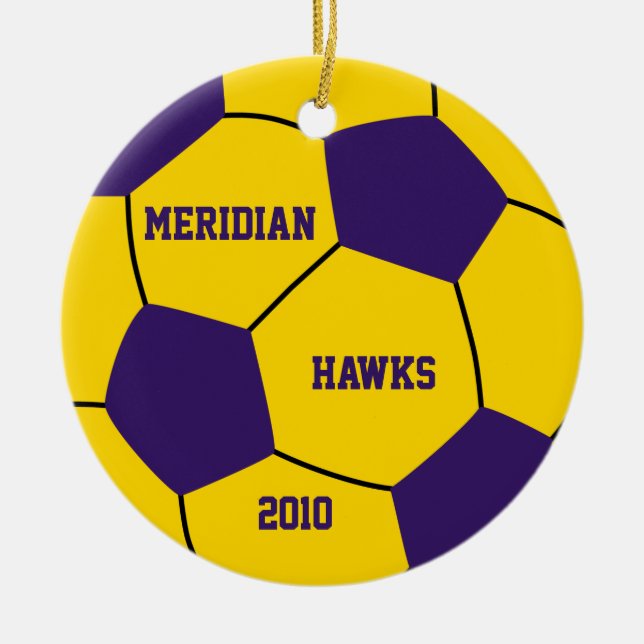 Custom Soccer Ornament (Front)