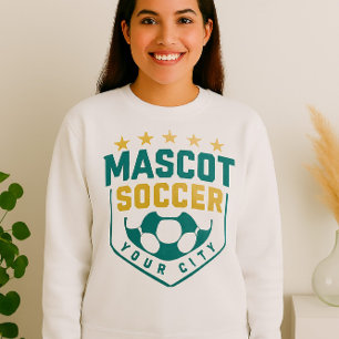 Custom Soccer Team Logo – Shield Design with Stars Sweatshirt