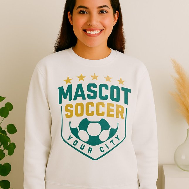 Custom Soccer Team Logo – Shield Design with Stars Sweatshirt (Creator Uploaded)