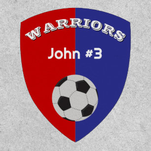 Custom soccer team player patch