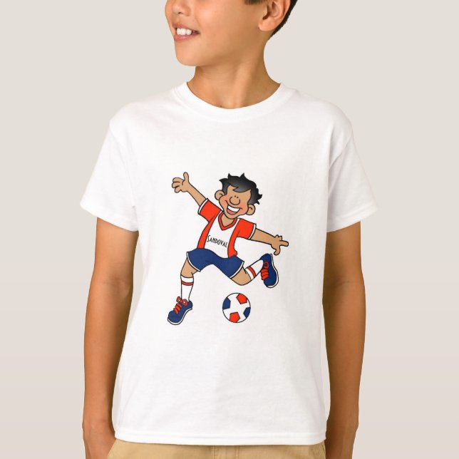 Custom Soccer Team Player T-Shirt (Front)