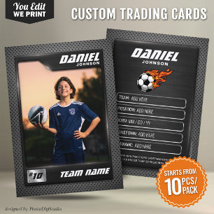 Custom Soccer Trading Card Graphite Sports Card