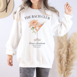 Custom Social Club Blush Cocktail Bachelorette Sweatshirt