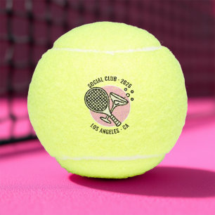 Custom Social Club Tennis Bachelorette Weekend Tennis Balls