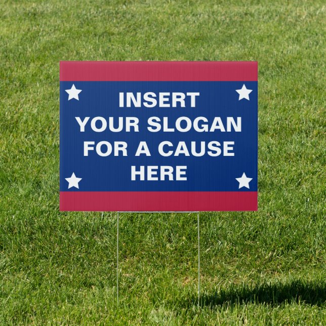 Custom Social Justice Yard Sign Political Campaign (Insitu)
