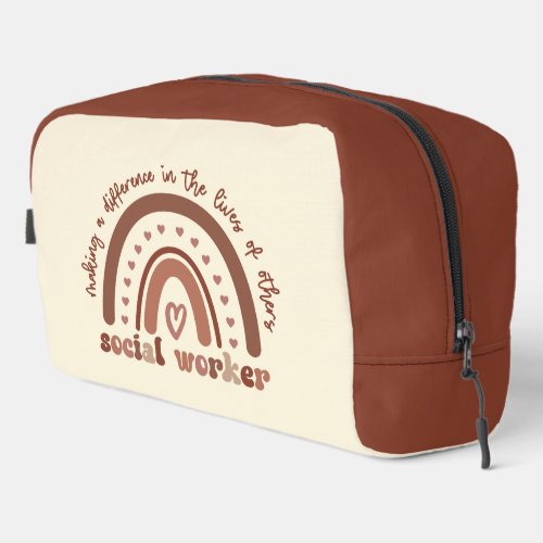 Custom Social Worker Appreciation Graduation Gift Dopp Kit