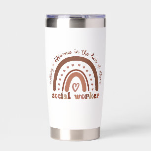 Custom Social Worker Appreciation Graduation Gift Insulated Tumbler