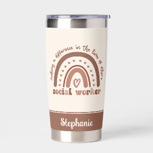 Custom Social Worker Appreciation Graduation Gifts Insulated Tumbler
