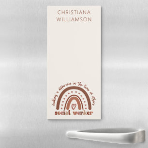 Custom Social Worker Appreciation Graduation Gifts Magnetic Notepad