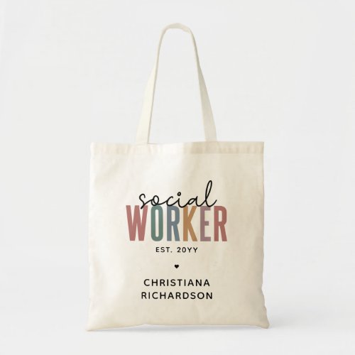 Custom Social Worker Graduation Appreciation gifts Tote Bag