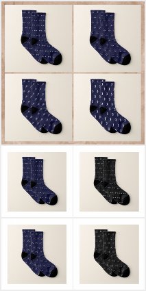 Custom Socks - Monogrammed Initials 