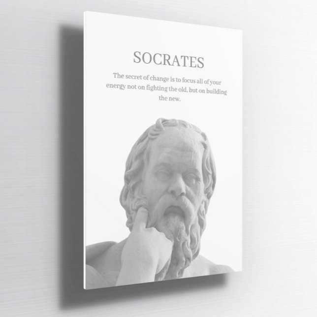 Custom Socrates inspirational quote Poster (Creator Uploaded)
