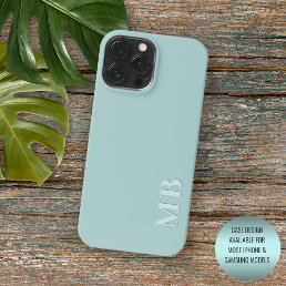 Custom Soft Light Seafoam Seaglass Green Mint iPhone 13 Pro Max Case