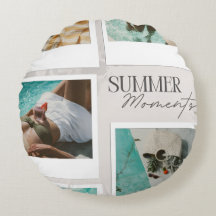 Custom Soft Round Decorative Throw Pillow