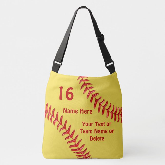 Custom Softball Bags with Your Text and Colors (Front)