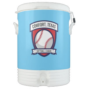 Custom Softball Baseball Logo Beverage Cooler