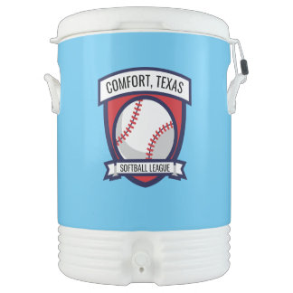 Custom Softball Baseball Logo Beverage Cooler