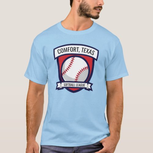 Custom Softball Baseball Logo T_Shirt