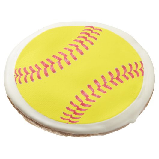 Custom Softball Cookies (Angled)