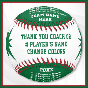 Custom Softball for Coaches, Players. Change COLOR