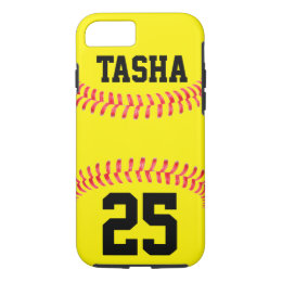 Custom Softball iPhone 7 Case