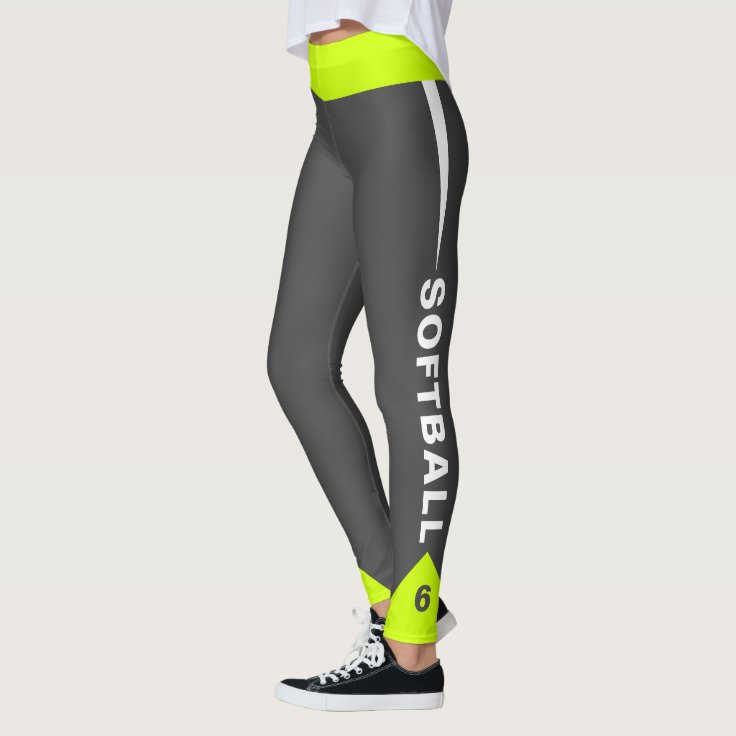 Custom Softball Leggings Zazzle