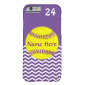 Custom Softball Phone Cases Your TEXT and COLORS (Back)