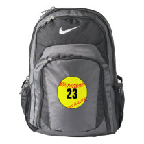 Custom Softball Player Backpack Custom Softball Player Backpack