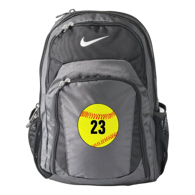 Custom Softball Player Backpack (Front)