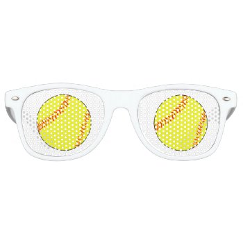 Custom Softball Retro Sunglasses by SoccerMomsDepot at Zazzle