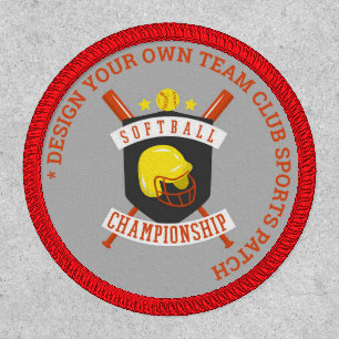 Custom SOFTBALL TEAM Club Team Championship Patch