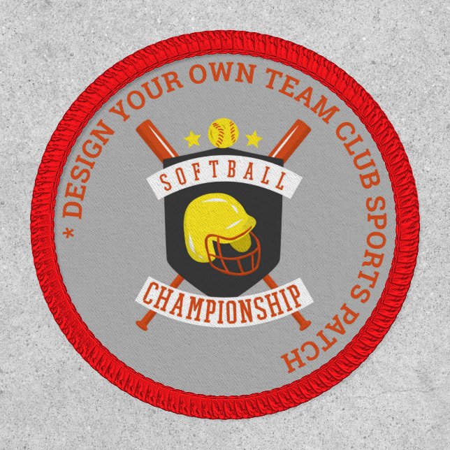 Custom SOFTBALL TEAM Club Team Championship Patch (Front)