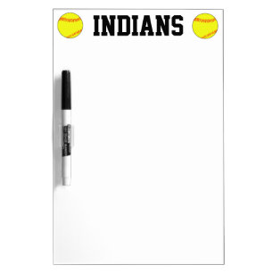 Custom Softball Team Coach's Clipboard Dry-Erase Board