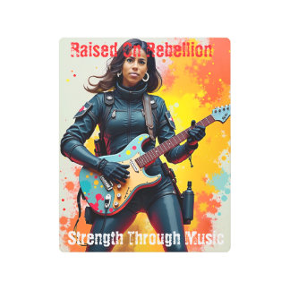 Custom Soldier Girl Guitarist Art Inspirational