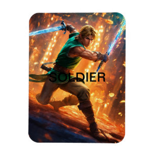 Custom Soldier Photo Magnet: Flex Design Magnet