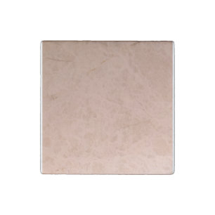 Custom Solid Peach Poker Chip Stone Magnet