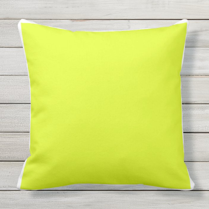 bright yellow decorative throw pillows