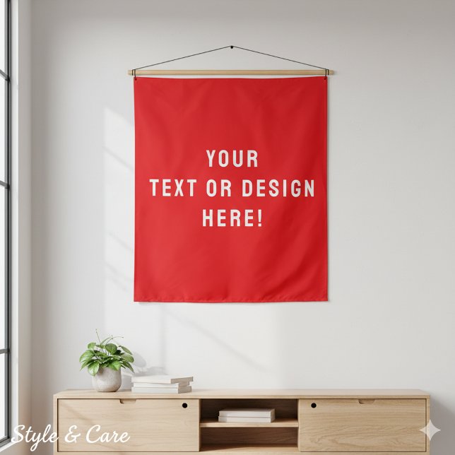 Custom Solid Red Tapestry – Personalized for You (Custom Solid Red Tapestry – Personalized for You)