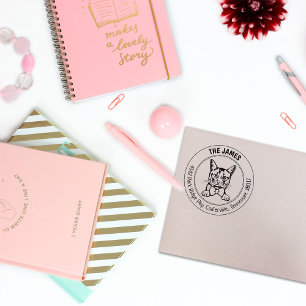 Custom Somali Cat Return Address Rubber Stamp