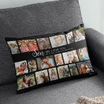Custom Son 18 Photo Collage Lumbar Pillow<br><div class="desc">Discover our photo-centric scatter cushion,  an ideal gift for your son. Perfect for birthdays or christmas,  these pillows allows you to feature 18 photos as a sentimental keepsake. Emblazoned with a cheerful 'we love you' text,  you have the flexibility to change or delete the message to suit any occasion.</div>