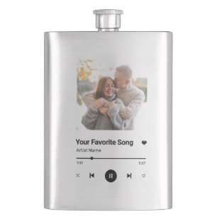 Custom Song Favorite Song One Photo Coffee Mug Lu Flask