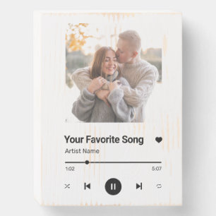 Custom Song Favorite Song One Photo Coffee Mug Lu Wooden Box Sign