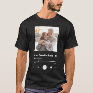 Custom Song Favorite Song One Photo T-Shirt